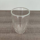 Copo De Vidro Com Parede Dupla Térmico Transparente 450ml Cer