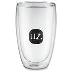 Copo De Vidro Com Parede Dupla Térmico Transparente 450ml Cer