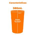 Copo De Vidro Folha Transparente 380ml 1 Peça - Casambiente