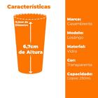 Copo De Vidro Losangos Transparente 230ml 1 Peça - Casambiente