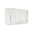 Copo De Vidro Quadrado 300ml Para Whisky Uísque Com Porta Cha