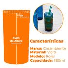 Copo De Vidro Royal Azul 380ml 1 Peça - Casambiente