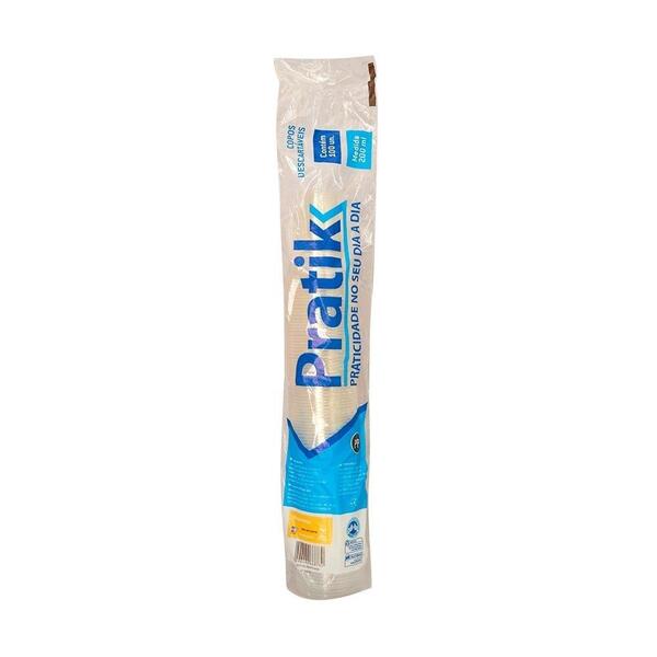 Copo Descartável Pratik Transparente Pp 200ml - 25 Embalagens