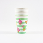 Copo descartável tropical frutas 8und. 240ml Zôdio