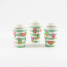 Copo descartável tropical frutas 8und. 240ml Zôdio