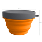 Copo Dobrável De Silicone 300ml Pote Travex Azteq Colapsável