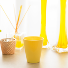 Copo Fresc Redondo 350ml Amarelo Claro Em Polipropileno Linha