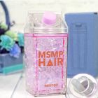 Copo Garrafa Gel Congelante Canudo Squeeze Bico Rosa 400ml