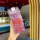 Copo Garrafa Gel Congelante Canudo Squeeze Bico Rosa 400ml