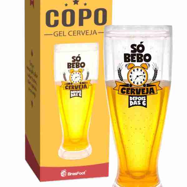 COPO GEL CERVEJA - SÓ BEBO DEPOIS DAS 6