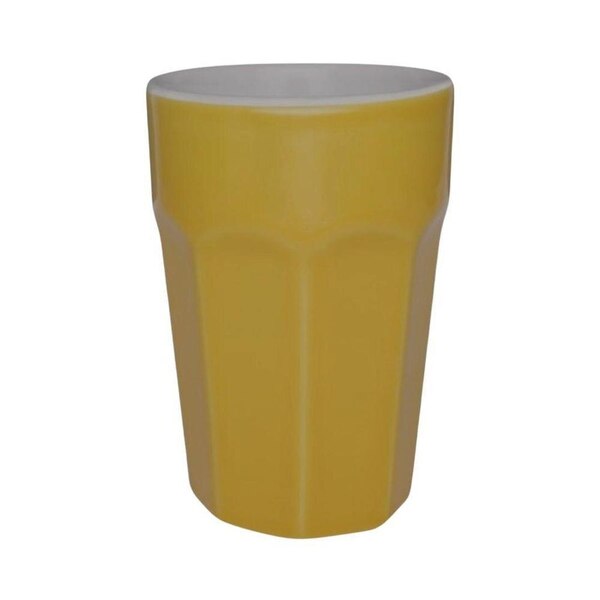 Copo Grande 300ml Amarelo E Branco Oxford