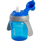 Copo Infantil Antivazamento P/ Bebê 6m+ C/ Alça Azul Clingo L