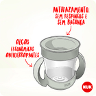 Copo Infantil Com Alça Magic 360 Evolution 160ml Neutro Nuk