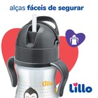 Copo Infantil Com Canudo E Alça Evolution 240ml Neutro Lillo