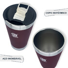 Copo Isotérmico Inoxidável Com Tampa E Abridor 502 Ml Térmico