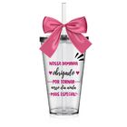 Copo Lembrancinha Personalizado Agradecimento Daminha Acrílico