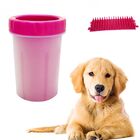 Copo Limpador Limpa Cachorro Patas Rosa Patinhas Pet Banho