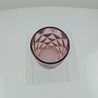 Copo Long Drink 13x8x8cm 370ml Vidro Rosa 6pç