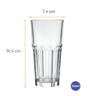 Copo Long Drink De Vidro Bristol 340ml 6 Unidades - Nadir 2611