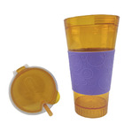 Copo Mágico 2 Em 1 Antivazamento Canudo 2 Und Compartimento F