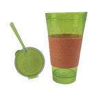 Copo Mágico 2 Em 1 Canudo Antivazamento 2 Und Sucos Compartim