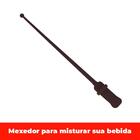 Copo Para Café Bambu E Plástico Marrom Com Tampa E Mexedor  4