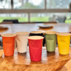 Copo Plastic 240ml Em Cerâmica Vermelho 080710 Mondoceram Gou