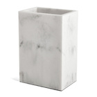 Copo Porta Escova De Dente Em Poliresina Branco 12cm 17584 Ma