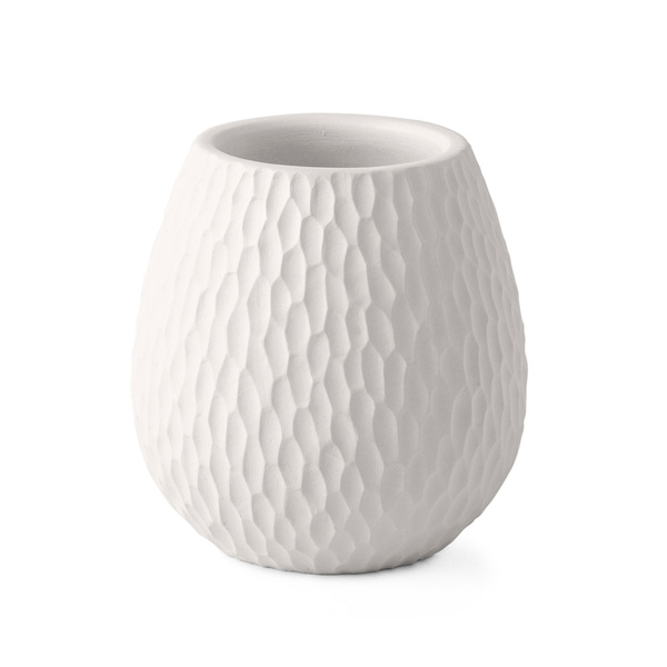 Copo Porta Escova De Dentes Em Cimento Branco 8cm 16828 Mart