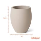 Copo Porta Escova De Dentes Em Cimento Cinza 10cm 16848 Mart