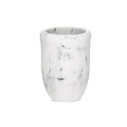 Copo Porta Escova De Dentes Em Poliresina Branco 12cm 20793 M