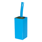 Copo Quadrado Para Tereré Aço Inox Colorido - Wp - Azul Aço