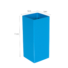 Copo Quadrado Para Tereré Aço Inox Colorido - Wp - Azul Aço