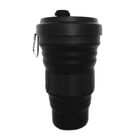 Copo Retrátil De Silicone 550ml  - Preto