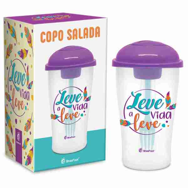 COPO SALADA  - FRASES - LEVE A VIDA LEVE
