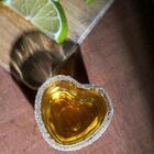 Copo Shot Mini Vidro Coração 50 Ml - Lyor