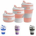 Copo Silicone Tampa Retratil Cafe Bebida Quente Gelada Dobrav