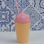 Copo Sorvete 450ml Com Canudo Cores Sortidas