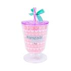 Copo Taça Com Canudo #amizade: Fs