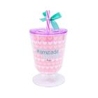 Copo Taça Com Canudo #amizade: Fs