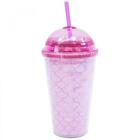 Copo Tampa Oval Rosa Sereia: Fs