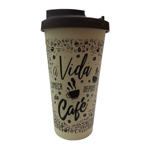 Copo Termico 500 Ml Cerigrafado - A Vida Começa