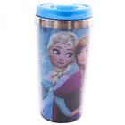Copo Térmico Azul Com Tampa Anna Elsa & Olaf: Frozen