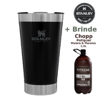 Copo Térmico Cerveja Stanley Original Com Tampa Black 473ml -