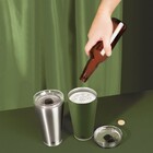 Copo Térmico De Cerveja Verde 700ml Mor