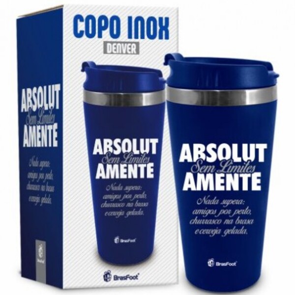 Copo Térmico Emborrachado Absolutamente Sem Limites 450ml Bra