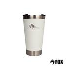 Copo Térmico Fox Stainless Quente E Frio Com Tampa 473ml Bran