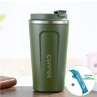 Copo Térmico Garrafa Café Chá Inox Antivazamento 510 Ml Verde