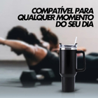 Copo Termico Grande 1200 Ml Caneca Térmica com Canudo e Alça