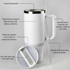 Copo Termico Grande 1200 Ml Caneca Térmica com Canudo e Alça